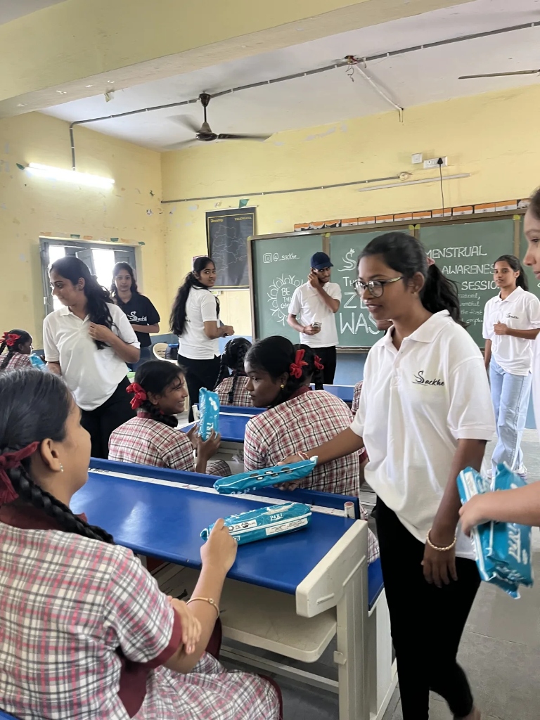 School Student Napkin Distribution